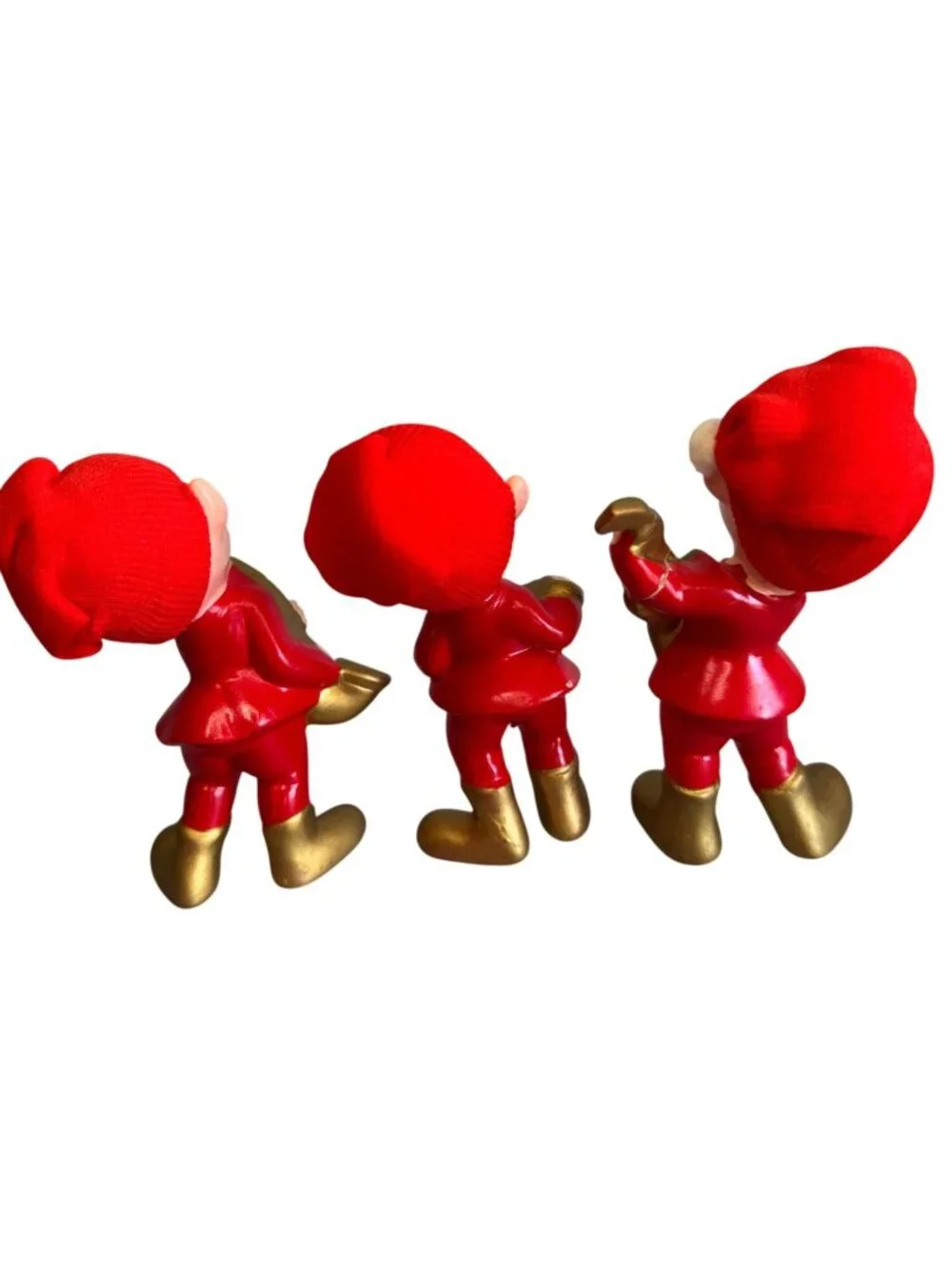 Vintage Inarco Japan Christmas Elf Figurines Set 3 Musicians 4 1/2" - Picture 4 of 6